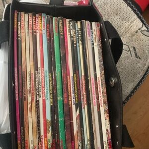 Black Magazine Storage Organizer